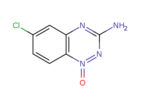Molecular Structure of 157283-98-2 (1,2,4-Benzotriazin-3-amine, 6-chloro-, 1-oxide)
