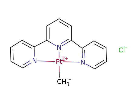 Molecular Structure of 162978-76-9 ((2,2':6',2''-terpyridine)methylplatinum(II) chloride)