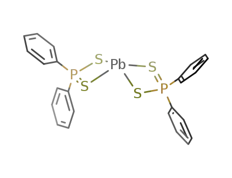 Molecular Structure of 154425-85-1 (bis(diphenyldithiophosphinato)lead(II))