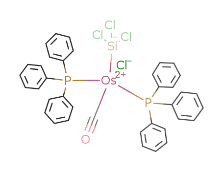 Molecular Structure of 129133-98-8 (OsCl(triphenylphosphine)2(CO)(trichlorosilyl))