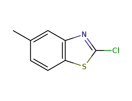 Molecular Structure of 3622-31-9 (Benzothiazole, 2-chloro-5-methyl- (7CI,8CI,9CI))