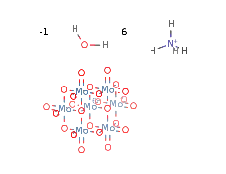 Molecular Structure of 12027-67-7 (Hexaammonium molybdate)