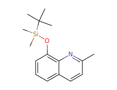 Molecular Structure of 171735-72-1 (8-tert-butyldimethylsilyloxy-2-methyl-quinoline)