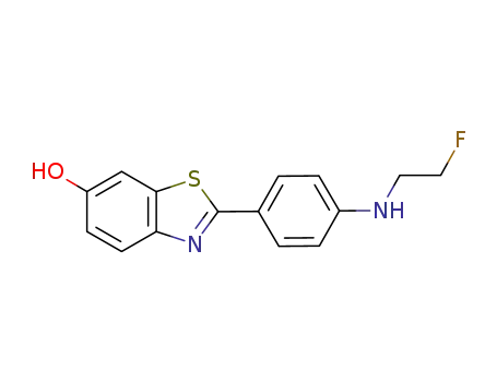 Molecular Structure of 1113014-53-1 (2-[4'-(2-Fluoroethyl)aminophenyl]-6-hydroxybenzothiazole)