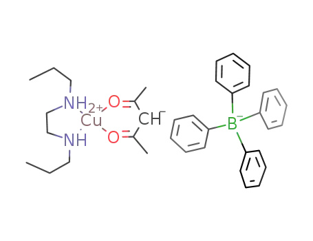 [Cu(acetylacetonate)(N,N'-dipropylethylenediamine)]BPh<sub>4</sub>