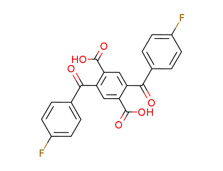Molecular Structure of 504423-12-5 (1,4-Benzenedicarboxylic acid, 2,5-bis(4-fluorobenzoyl)-)