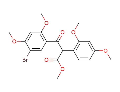 methyl 3-(5-bromo-2,4-dimethoxy-phenyl)-2-(2,4-dimethoxy-phenyl)-3-oxo-propionate