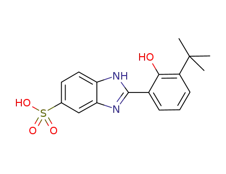 2-(3-tert-butyl-2-hydroxyphenyl)-1H-benzimidazol-5<sup>(6)</sup>-sulfonic acid