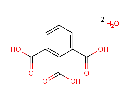 Molecular Structure of 36362-97-7 (1,2,3-Benzenetricarboxylic acid hydrate)