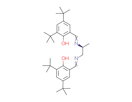 Molecular Structure of 1083366-50-0 ((2S)-[N,N'-bis(2'-hydroxy-3',5'-di-tert-butylbenzylidene)]-1,2-diaminopropane)