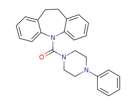 Molecular Structure of 1250430-98-8 ((11,12-dihydro-5H-dibenzo[b,f]azepin-5-yl)(4-phenylpiperazin-1-yl)methanone)