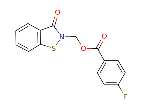 (3-oxobenzo[d]isothiazol-2-(3H)-yl)methyl 4-fluorobenzenecarboxylate
