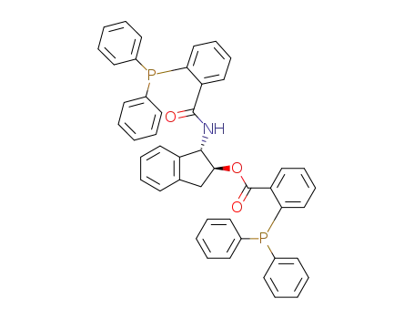 Molecular Structure of 1192754-83-8 ((1S,2S)-1-(2-(diphenylphosphino)benzamido)-2,3-dihydro-1H-inden-2-yl 2-(diphenylphosphino)benzoate)