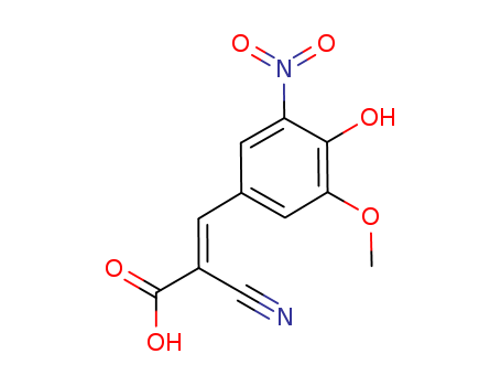 (E)-2-cyano-3-(4-hydroxy-3-methoxy-5-nitrophenyl)acrylic acid