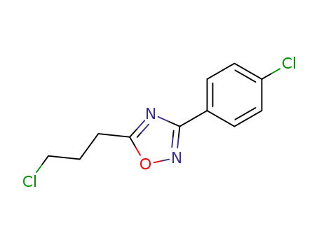Molecular Structure of 92286-43-6 (3-(4-CHLOROPHENYL)-5-(3-CHLOROPROPYL)-1,2,4-OXADIAZOLE)