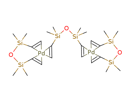 Palladium, bis[1,3-bis(h2-ethenyl)-1,1,3,3-tetramethyldisiloxane][m-(h2:h2-1,3-diethenyl-1,1,3,3-tetramethyldisiloxane)]di-, stereoisomer (9CI)
