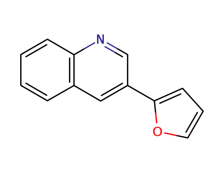 Molecular Structure of 129887-24-7 (Quinoline, 3-(2-furanyl)-)