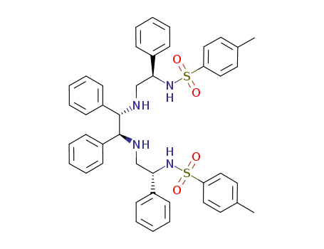 Molecular Structure of 1244040-50-3 (4-methyl-N-[(1R)-2-{[(1S,2S)-2-{[(2R)-2-(4-methylbenzenesulfonamido)-2-phenylethyl]amino}-1,2-diphenylethy]amino}-1-phenylethyl]benzene-1-sulfonamido)
