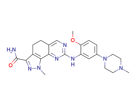 1H-Pyrazolo[4,3-h]quinazoline-3-carboxamide, 4,5-dihydro-8-[[2-methoxy-5-(4-methyl-1-piperazinyl)phenyl]amino]-1-methyl-