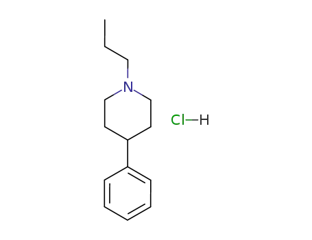 Molecular Structure of 15037-51-1 (4-phenyl-1-propylpiperidine hydrochloride (1:1))