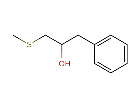 Molecular Structure of 80865-93-6 (Benzeneethanol, a-[(methylthio)methyl]-)