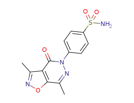Molecular Structure of 1276050-77-1 (3,7-dimethyl-5-(4-sulfonamidophenyl)-5H-isoxazolo[4,5-d]pyridazine-4-one)