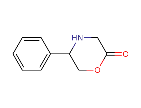 Molecular Structure of 134872-85-8 (5-Phenyl-2-morpholinone)