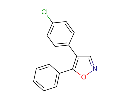 Molecular Structure of 116485-61-1 (Isoxazole, 4-(4-chlorophenyl)-5-phenyl-)
