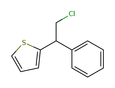 Molecular Structure of 1261238-97-4 (2-(2-chloro-1-phenylethyl)thiophene)