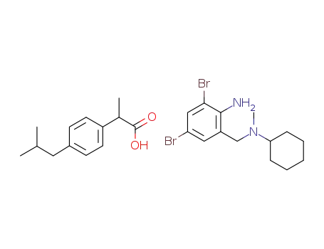 Molecular Structure of 1347703-29-0 (bromohexinium ibuprofenate)