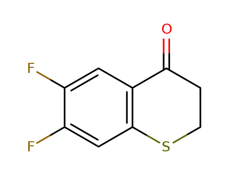 Molecular Structure of 1097802-78-2 (6,7-Difluoro-2,3-dihydro-4H-1-benzothiopyran-4-one)
