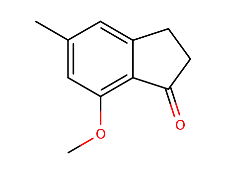 Molecular Structure of 62358-78-5 (7-Methoxy-5-methyl-1-indanone)