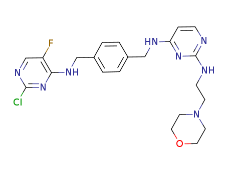 2,4-Pyrimidinediamine, N4-[[4-[[(2-chloro-5-fluoro-4-pyrimidinyl)amino]methyl]phenyl]methyl]-N2-[2-(4-morpholinyl)ethyl]-