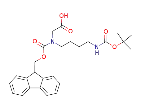 Molecular Structure of 171856-09-0 (FMOC-N-(4-BOC-AMINOBUTYL)-GLYCINE)