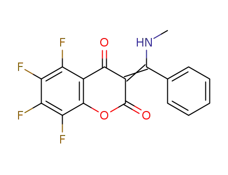 3-[(methylamino)(phenyl)methylene]-5,6,7,8-tetrafluoro-2H-chromene-2,4(3H)-dione