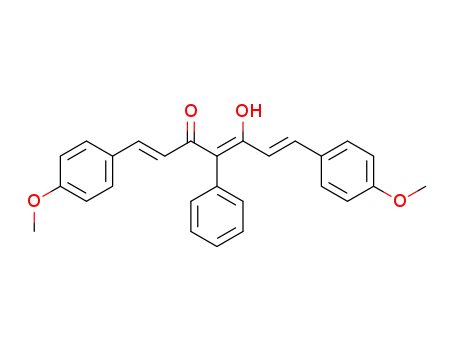 Molecular Structure of 1430884-00-6 ((1E,4Z,6E)-5-hydroxy-1,7-bis(4-methoxyphenyl)-4-phenylhepta-1,4,6-trien-3-one)