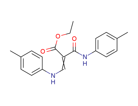 2-Propenoic acid, 3-[(4-methylphenyl)amino]-2-[[(4-methylphenyl)amino]carbonyl]-, ethyl ester