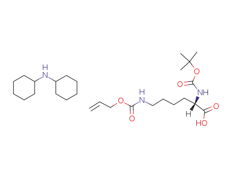 Molecular Structure of 110637-52-0 (BOC-LYS(ALOC)-OH DCHA)