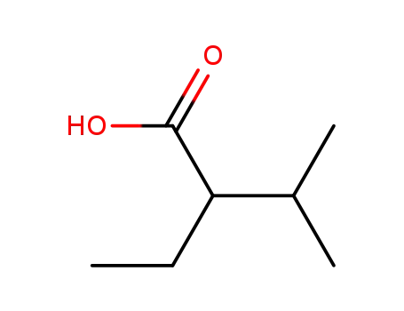 Molecular Structure of 32444-32-9 (2-Ethyl-3-methylbutanoic acid)