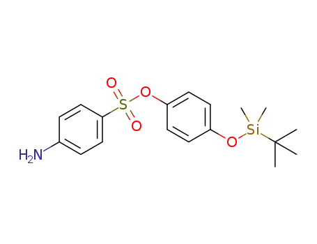 Molecular Structure of 1328953-61-2 (4-(tert-butyldimethylsilyloxy)phenyl 4-aminobenzenesulfonate)
