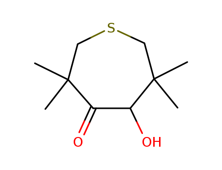 4-Thiepanone,5-hydroxy-3,3,6,6-tetramethyl- cas  4485-40-9