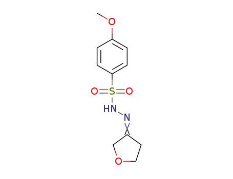 Molecular Structure of 1510865-64-1 (N'-(dihydrofuran-3(2H)-ylidene)-4-methoxybenzene-sulfonohydrazide)