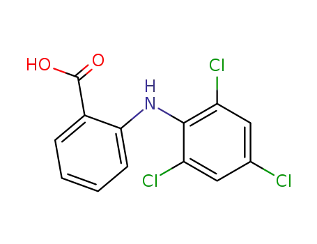 Molecular Structure of 18201-63-3 (Benzoic acid, 2-[(2,4,6-trichlorophenyl)amino]-)