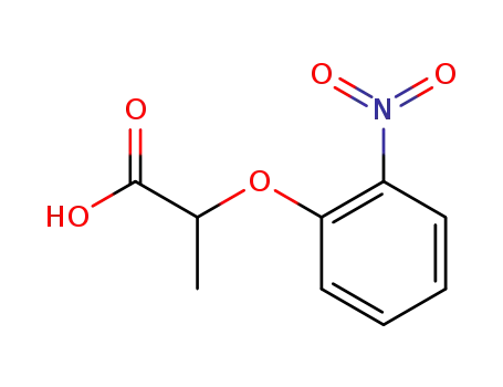 Molecular Structure of 13212-57-2 (2-(2-NITRO-PHENOXY)-PROPIONIC ACID)
