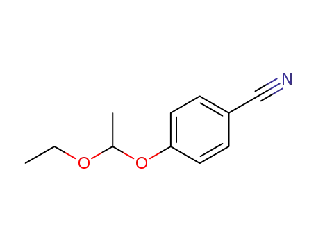 Molecular Structure of 123652-91-5 (4-(1-ethoxyethoxy)benzonitrile)