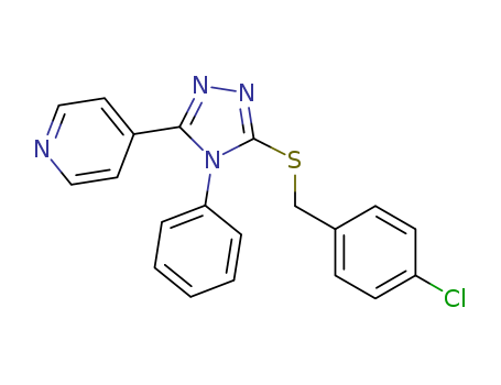 4-chlorobenzyl 4-phenyl-5-(4-pyridinyl)-4H-1,2,4-triazol-3-yl sulfide