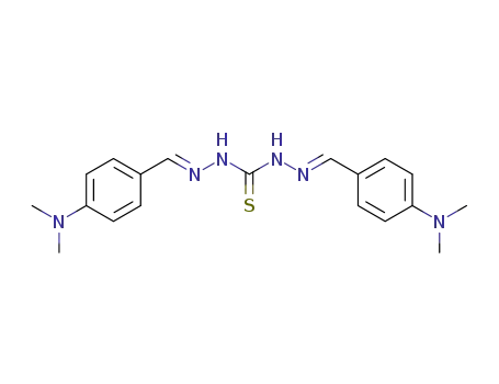 Molecular Structure of 7155-10-4 (1,3-bis[(4-dimethylaminophenyl)methylideneamino]thiourea)