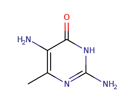 Molecular Structure of 4214-86-2 (4(1H)-Pyrimidinone, 2,5-diamino-6-methyl- (9CI))
