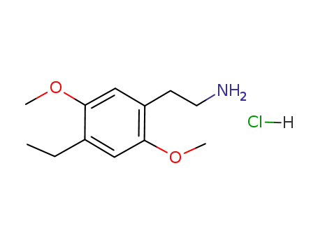 Molecular Structure of 923013-67-6 (4-Ethyl-2,5-dimethoxybenzeneethanamine hydrochloride)