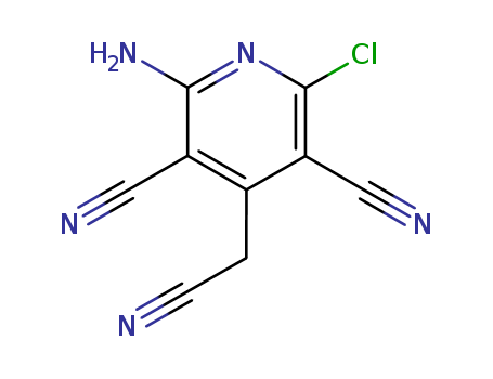 2-AMINO-6-CHLORO-4-(CYANOMETHYL)PYRIDINE-3,5-DICARBONITRILE